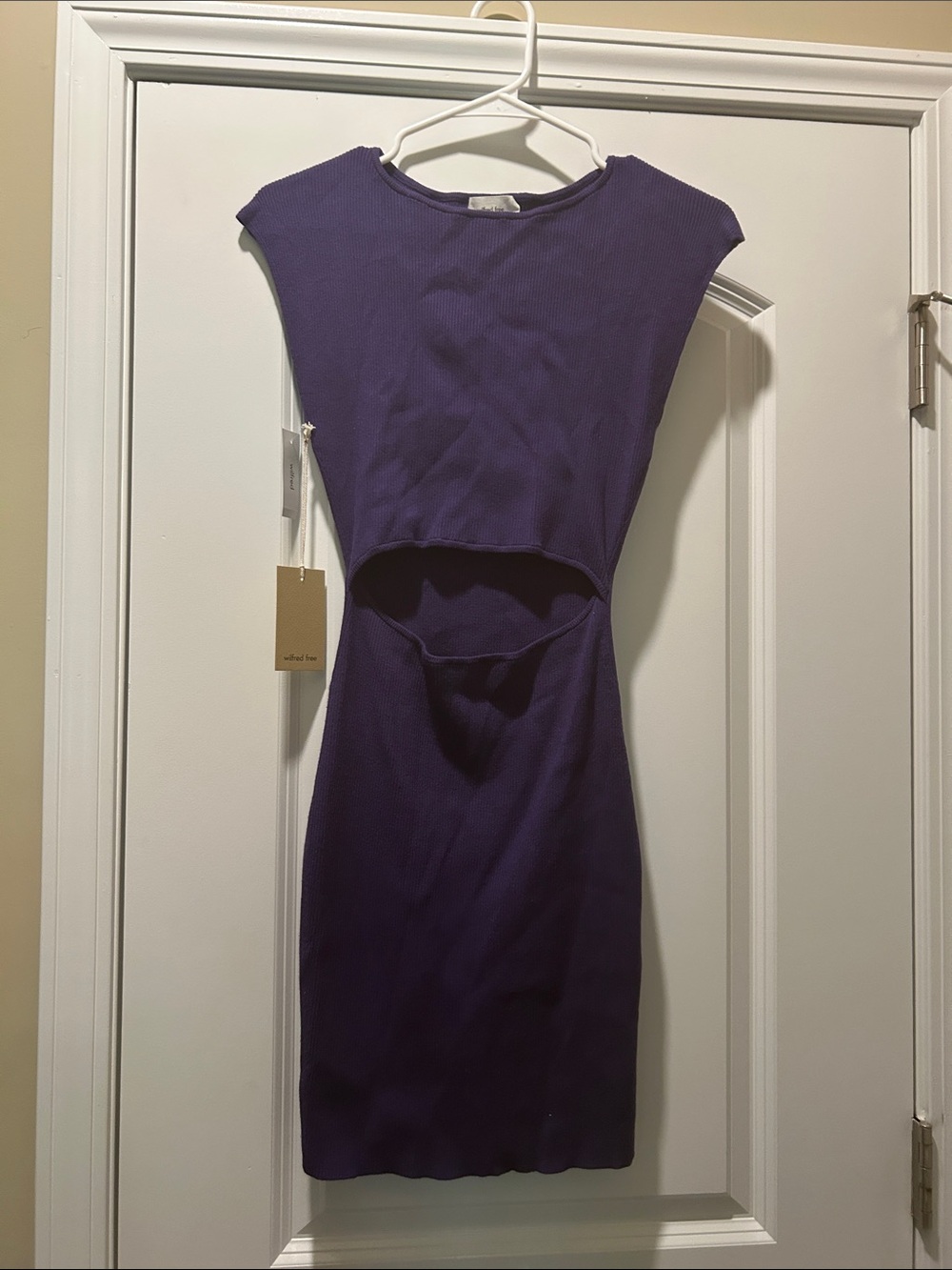 Wilfred Purple Cutout Sheath Dress